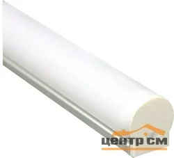 Профиль круглый узкий с заглушками, серебро, 2 м (в комплекте 2 заглушки, 4 крепежа), CAB282 Feron