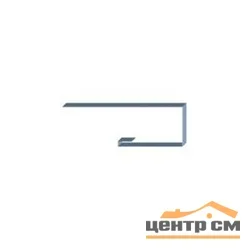 J-профиль Сатин RAL 5005 (сигнально-синий) 0,5мм для софита 25*18*3м.п.