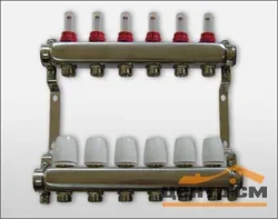 Группа коллекторная ALTSTREAM с расходомерами (сталь) 1"x3/4"x8