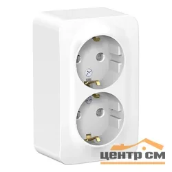 Розетка 2-м ОП Blanca 16А 250В с заземл. защ. шторки бел. Systeme Electric BLNRA011201
