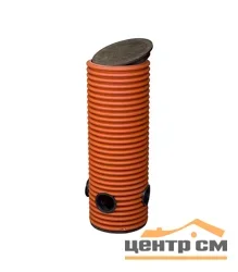 Колодец дренажный смотровой Ду 315/271, h=1 м, 3 отвода, Ø160мм (с крышкой и дном)