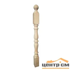 Столб точеный 80/80 1170мм начальный "Симметрия"№5 (сорт В)