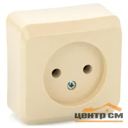 Розетка 1-местная ОП Этюд 16А без заземл. крем. Systeme Electric PA16-001K