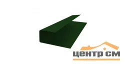 J-профиль Сатин RAL 6005 (зелёный мох) 0,5мм для софита 25*18*3м.п.