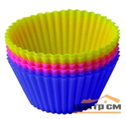 Форма REGENT 93-SI-S-17L "Тарталетки" для выпечки силиконовая, 6 предметов, 7*3,5