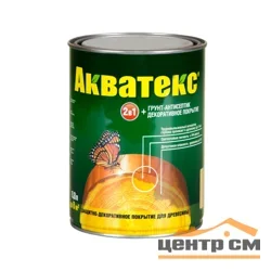 Основа алкидная Акватекс 2 в 1 - ваниль 0,8л УФ-защита, влажн. древесина 40%