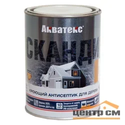 Антисептик кроющий для дерева Акватекс СКАНДИ лакрица 0,75л