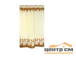 Штора для ванной ZALEL полиэстер, 180*200 см, арт.1031, бежевая