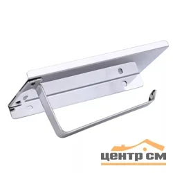 Держатель для туалетной бумаги Gfmark из нержавеющей стали, антивандальный, с полочкой, арт.79905