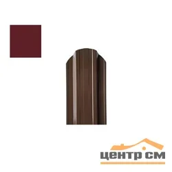 Штакетник металлический STYNERGY П-образный фигурный 0.4 мм, PE RAL 3005 (красное вино), ширина 110мм, длина 1.3 м.п.
