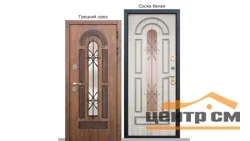 Дверь мет. FERRONI VITRA 860х2050 "Л" Винорит грецкий орех/сосна белая (с терморазрывом)