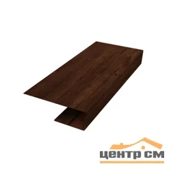 J-профиль Принт Элит Бразильская вишня TwinColor для софита 25*18*3м.п.