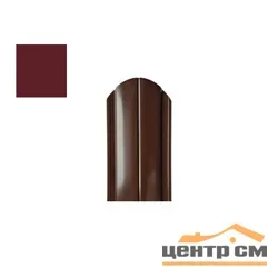 Штакетник металлический STYNERGY полукруглый фигурный 0.45 мм, PE RAL 3005 (красное вино), ширина 118мм, длина 1.8 м.п.