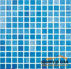 Мозайка Испания POOLS Niebla Azul 34х34 (размер чипа 2,5х2,5х0,4)
