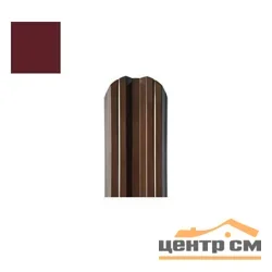 Штакетник металлический STYNERGY М-образный фигурный 0.4 мм, PE RAL 3005 (красное вино), ширина 108мм, длина 1 м.п.