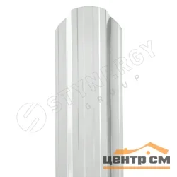 Штакетник металлический STYNERGY П-образный фигурный 0.4 мм, PE RAL 9003 (сигнально-белый), ширина 110мм, длина 1.5 м.п.