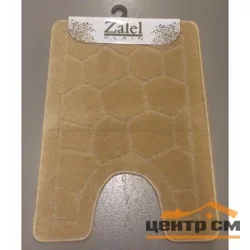Коврик под унитаз ZALEL/Vanna Lux B 50*80/50*80 L.BROWN/BEIGE