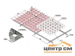 Грильято Албес 60x60 GL (высота 34/ширина 24) белый матовый "ПАПА"