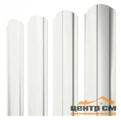 Штакетник металлический STYNERGY М-образный фигурный 0.45 мм, PE RAL 9003 (сигнально-белый), ширина 108мм, длина 1.1 м.п.
