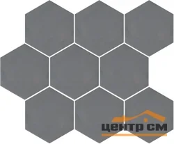 Плитка KERAMA MARAZZI Тюрен темный , полотно из 9 частей (12x10,4x7) 37х31 арт.SG1002N в упаковке 0,67 м2