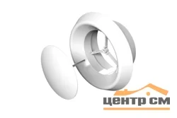 Анемостат вытяжной регулируемый с фланцем АБС D160, ЭРА
