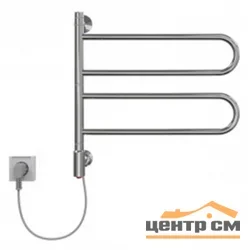 Полотенцесушитель электрический INDIGO Veter 2P (electro) 500х450 провод справа, полированная поверхность