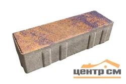 Плитка тротуарная Ригель Техас 240*80*60 мм Color mix, верхний прокрас, белый цемент, микрофаска СИЯН
