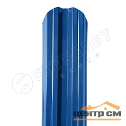 Штакетник металлический STYNERGY М-образный двусторонний фигурный 0.45 мм, PE RAL 5005 (сигнально-синий), ширина 108мм, длина 1.5 м.п.