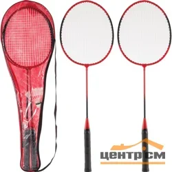 Набор для игры в бадминтон Ecos BdSet-03 (2 ракетки, 1 воланчик, в чехле)
