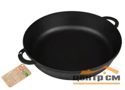 Сковорода-жаровня чугунная М3060У "МОНОЛИТ" 3000х60 с двумя ручками BRIZOLL