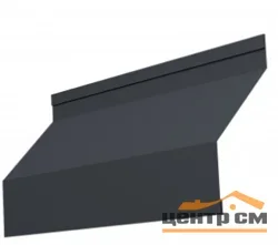 Забор-жалюзи ламель, Милан new, Полиэстер двухсторонний RAL 7024 (мокрый асфальт), длина 2.64 м.п.
