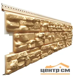 Сайдинг виниловый Docke Люкс Рокки L=1,787м, H=0.315м (пл=0.51м2) пекан