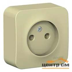 Розетка 1-м ОП Blanca 16А IP20 250В без заземл. без защ. шторок с изолир. пластиной беж. SE BLNRA000117