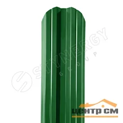 Штакетник металлический STYNERGY М-образный фигурный 0.4 мм, PE RAL 6002 (зелёная листва), ширина 108мм, длина 1.2 м.п.