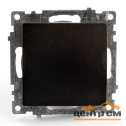 Механизм выключателя одноклавишный СП 220V, 10А, черный (GLS10-7103-05) Катрин STEKKER