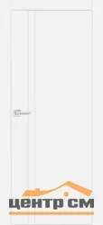 Дверь PROFILO PORTE ПХ-20 глухая, белый матовый (AL кромка хром с 4-х сторон) 60