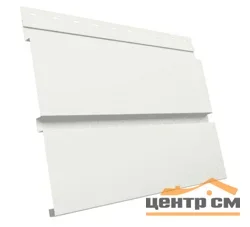 М/сайдинг Квадро брус (GL) Полиэстер RAL9003 (сигнально-белый) толщина 0,45мм, размер 0,34*5 м.п. (в пленке)