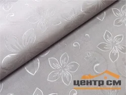 Клеенка ПВХ ЖАСМИН на тканевой основе 1,40*20м мод.ZG-8847G grey