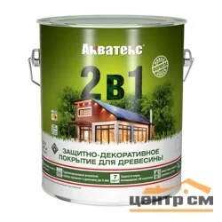Основа алкидная Акватекс 2 в 1 - дуб 2,7л УФ-защита, влажн. древесина 40%