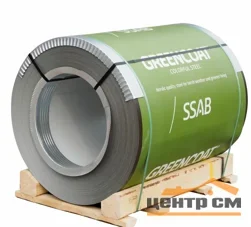 Рулонная сталь Сатин матовый RAL 7016 (антрацитово-серый), 0.5мм, 1.25*12 м.п., пл=15м2 (в пленке)
