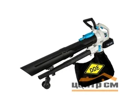 Воздуходув аккумуляторный DDE BlueTech VBB 2740 (обдув 270 м³/ч, скор., 52 м/с, всас-е 590 м³/ч, скор., 46 м/с, сборник, без ЗУ и АКБ)