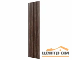 Панель CoSca decor черный войлок, 1200х600х19мм, рейки МДФ барон дуб темный