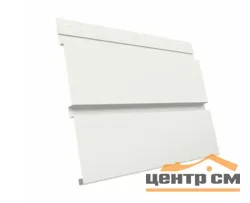 М/сайдинг Квадро брус (GL) Полиэстер RAL9003 (сигнально-белый) толщина 0,45мм, размер 0,34*1.1 м.п. (в пленке)