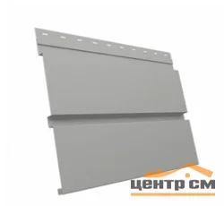 М/сайдинг Квадро брус (GL) Полиэстер RAL9006 (светлый алюминий) толщина 0,45мм, размер 0,34*2.4 м.п. (в пленке)