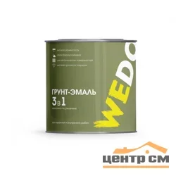 Грунт-эмаль по ржавчине 3 в 1 вишневая 1,8 кг WEDO