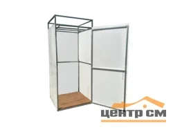 Кабина душевая 1*1*2м, каркас оцинкованный (поликарбонат 2,1*4м в комплекте)