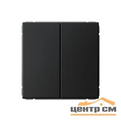 Механизм переключателя двухклавишный СП ArtGallery (сх. 6/2) 10AX карбон SE GAL001065