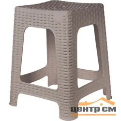 Табурет квадратный Decorona ДеРотанг 363х363х448мм, песчанная бухта