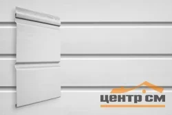 Сайдинг виниловый GL Double-брус белый 0,291х3м S=0,873м2