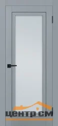 Дверь PROFILO PORTE ПСТ-35 стекло сатинат, серый матовый 60